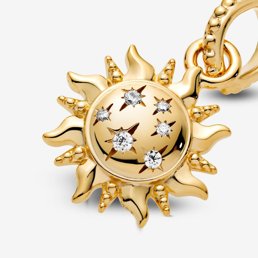 Sun Gold Plated Charm