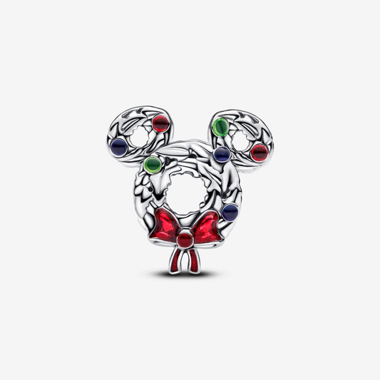Mickey Mouse Christmas Wreath Charm