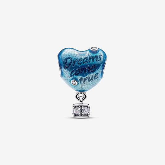 Dreams Come True Air Balloon Heart Charm