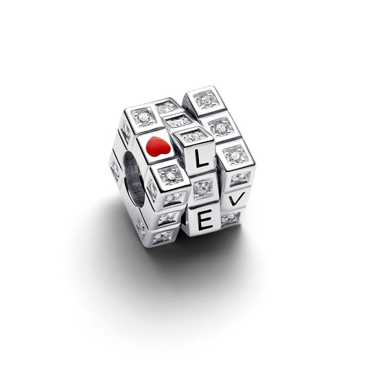 Moveable Love Toy Cube Charm