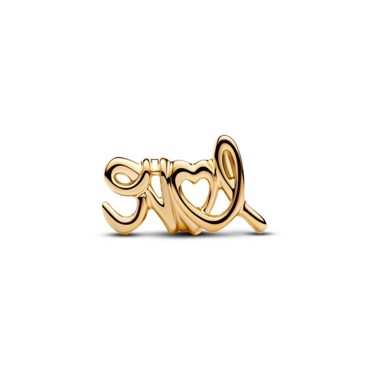 Gold Handwritten Love Charm