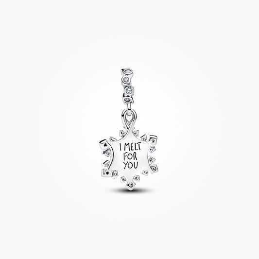 Opalescent Snowflake Double Dangle Charm