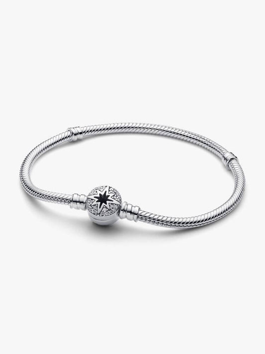 North Star Clasp Snake Chain Bracelet