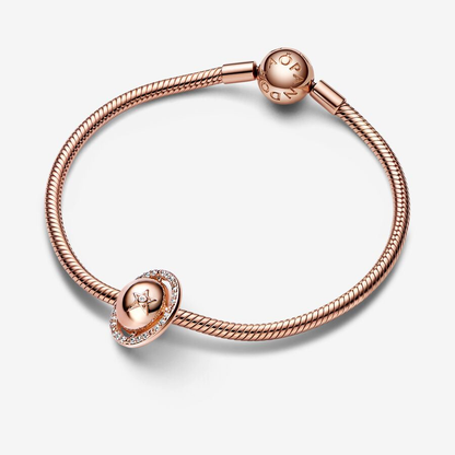Saturn Rose Gold Charm