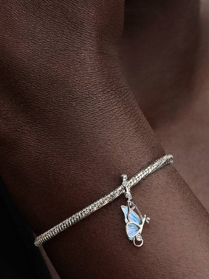 Winged Butterfly Dangle Charm