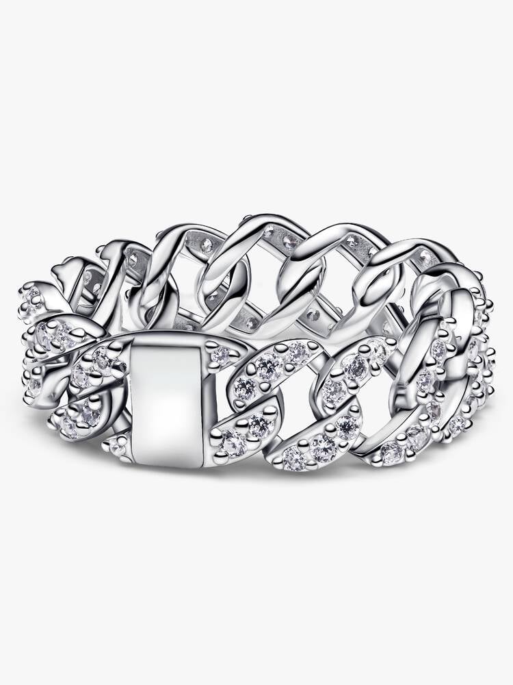 Pavé Cuban Chain Ring