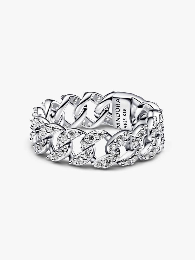 Pavé Cuban Chain Ring