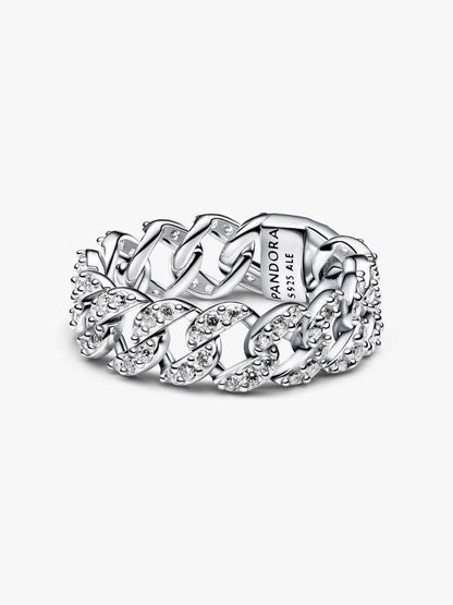 Pavé Cuban Chain Ring