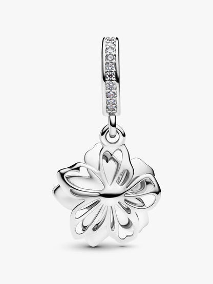 Blue Blossom Spinable Dangle Charm