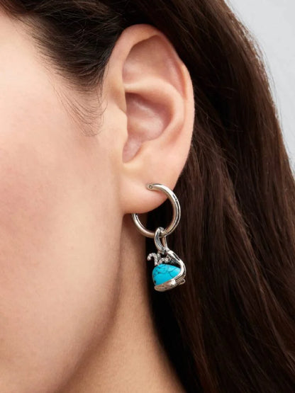 Turquoise Whale Dangle Charm