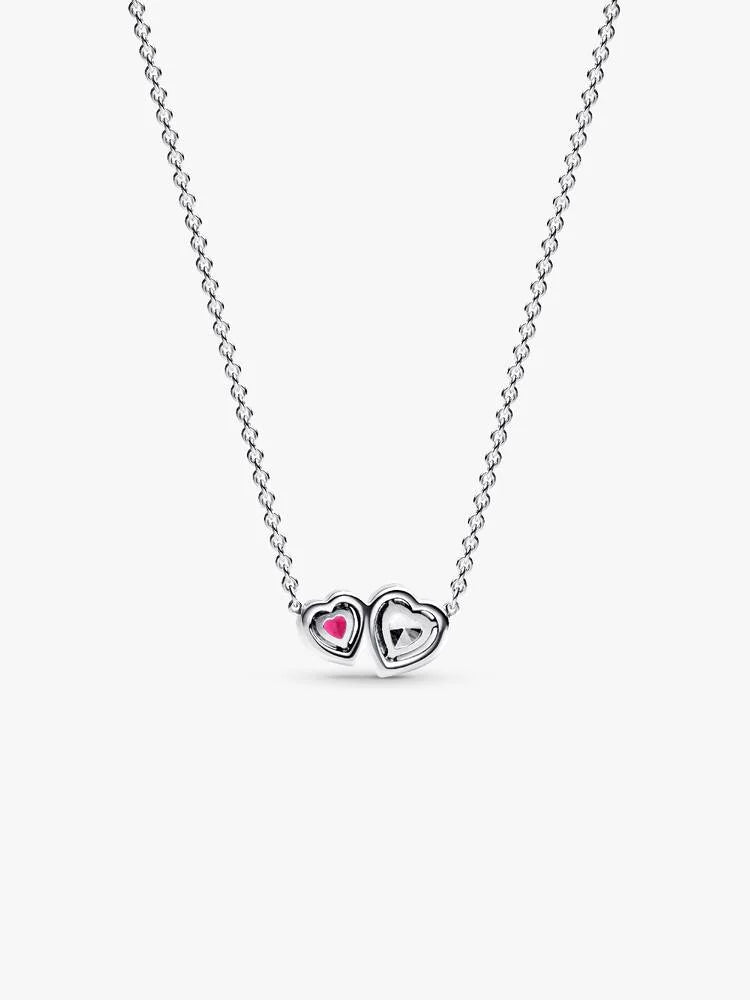 Halo Hearts Pendant Necklace