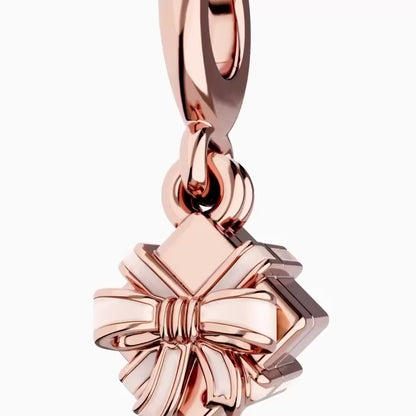 Openable Birthday Gift Rose Gold Charm