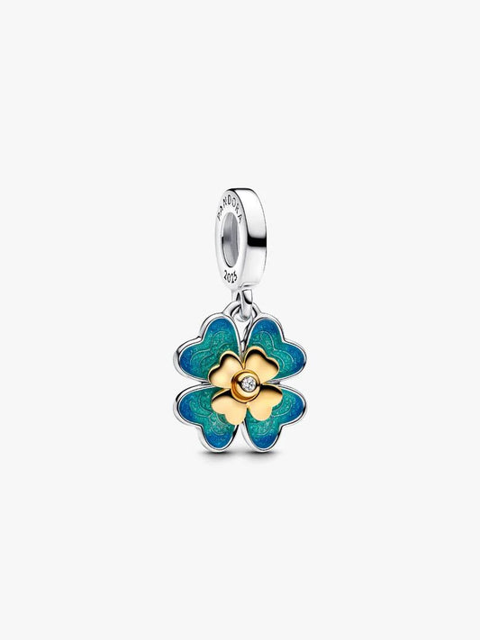 Spinnable Four Leaf Clover Dangle Charm