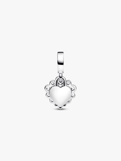 Sparkling Heart Double Dangle Charm
