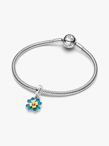 Spinnable Four Leaf Clover Dangle Charm