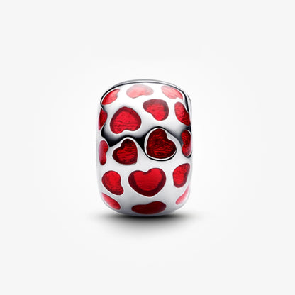 Hearts Round Clip Charm