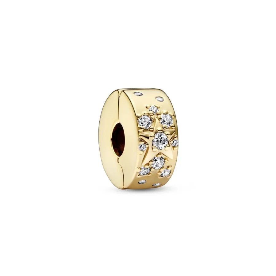 Gold Starry Milky Way Clip Charm