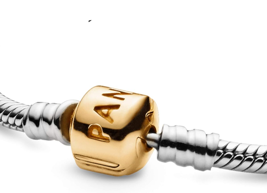 Moments 14k Gold-Plated Cylinder Clasp Snake Chain Bracelet