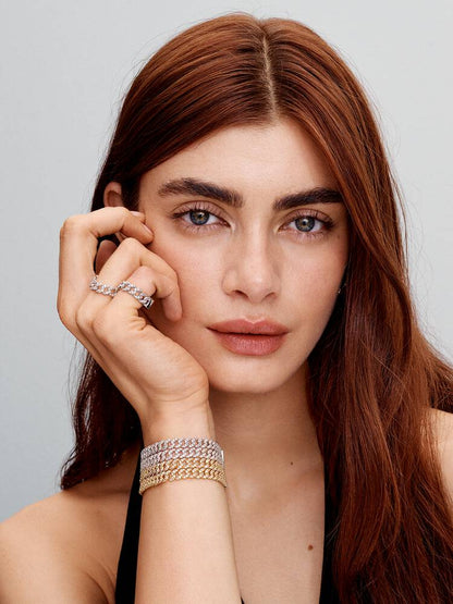 Pavé Cuban Chain Ring