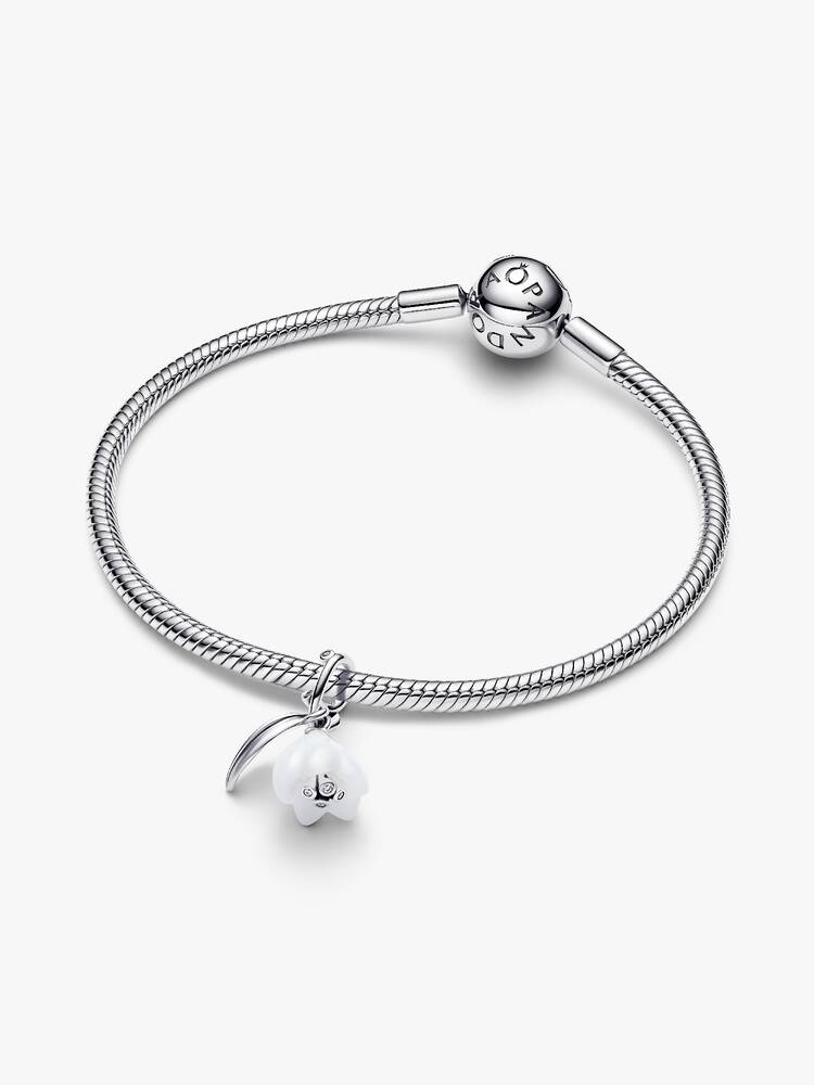 Snowdrop Flower Dangle Charm