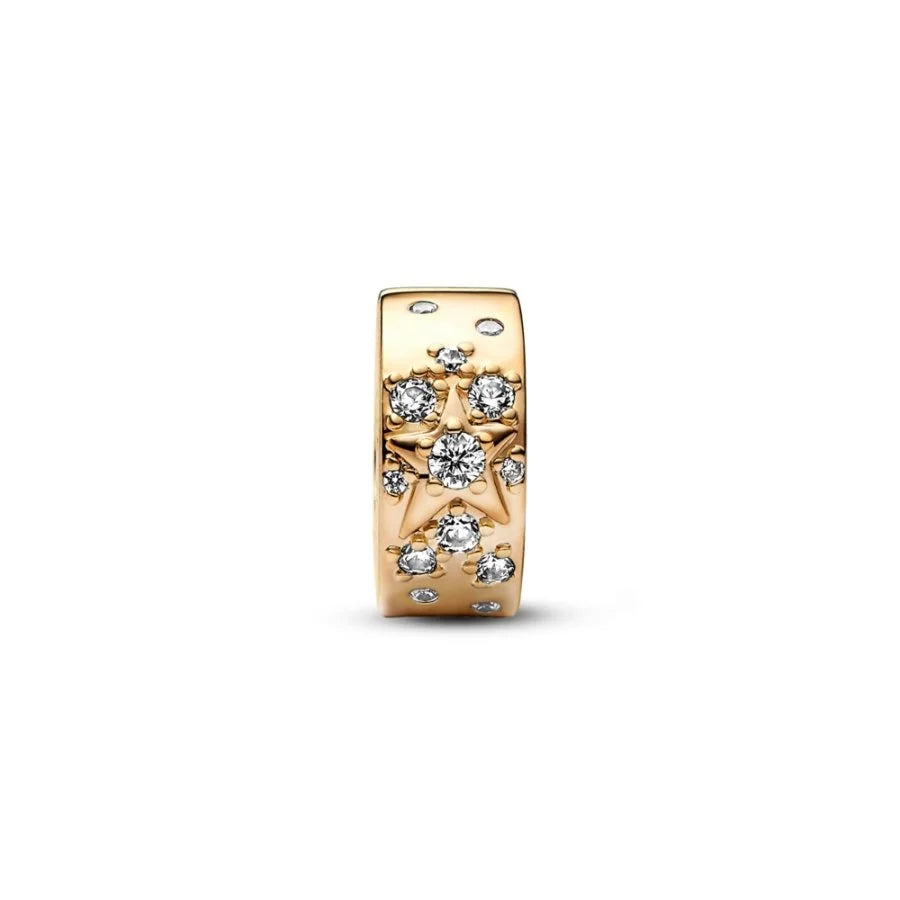 Gold Starry Milky Way Clip Charm